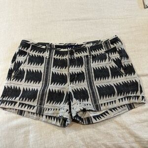 American Eagle Outfitters Navy and  Cream Southwest Chic patterned Shorts